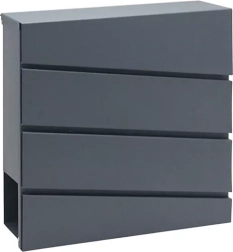 Skrzynka pocztowa z ocynkowanej stali z uchwytem na gazety