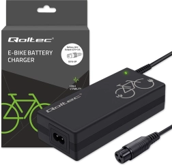 Ładowarka do e-roweru 36 V (42 V, 2 A) z wtykiem 3P‑GX16 + kabel zasilający