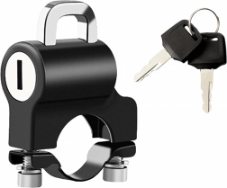 Zamek do kasku motocyklowego 20–24 mm – aluminiowy uchwyt antykradzieżowy na kierownicę