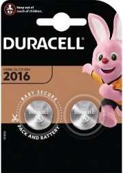 DURACELL litowa bateria guzikowa CR2016 3V – opakowanie 2 szt.