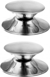 Stalowe gałki do pokrywek GRANDE, 2 szt.