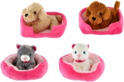 Pluszowe zwierzątko w legowisku (22 × 24 cm)