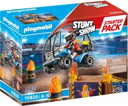 Playmobil Stunt Show zestaw startowy – pokaz kaskaderski z quadem i ognistą rampą