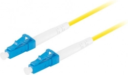 Patchcord światłowodowy LC/UPC–LC/UPC, simplex, SM G657A1, 3.0 mm, 10 m, żółty