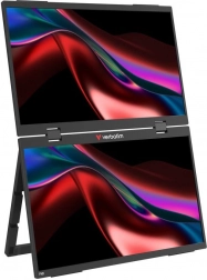 Podwójny przenośny monitor dotykowy 2× 15,6" Full HD 60 Hz