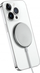 Bezprzewodowa ładowarka MagSpot MagSafe 15W Srebrna