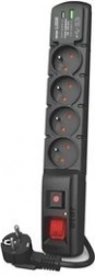 Listwa przeciwprzepięciowa Acar F4 z USB A+C, 5 m, 4× 230 V, PD 3.0 i QC, czarna