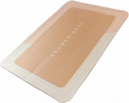 Szybkoschnąca mata łazienkowa, brązowa 60 × 40 cm