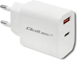 Ładowarka sieciowa 18W USB‑C PD i QC 3.0 Biała
