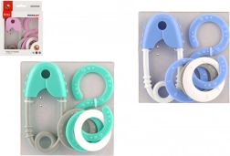 Grzechotka agrafka i ósemka w pudełku