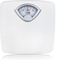 mechaniczna waga łazienkowa 130 kg w kolorze białym PU-07