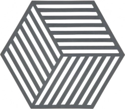 Podkładka pod gorące naczynia Zone Hexagon – Ciemnoszary