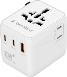 Uniwersalny adapter podróżny i ładowarka 20 W z GaN