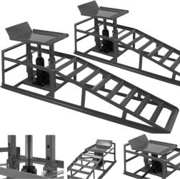 Hydrauliczne rampy najazdowe grafitowe 2×2000 kg, szerokość opony do 22,5 cm