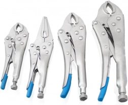 zestaw 4 regulowanych szczypiec zaciskowych z etui