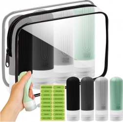 Podróżna kosmetyczka Trizand 25760 z buteleczkami na kosmetyki