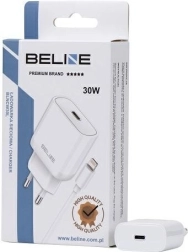 Ładowarka sieciowa 30W GaN USB‑C z kablem Lightning – Biały