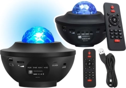 Projektor gwiazd LED z głośnikiem Bluetooth i pilotem