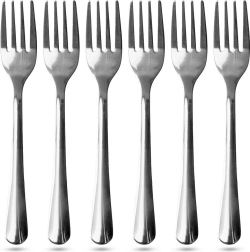 Zestaw nierdzewnych widelczyków do deserów 6 szt.