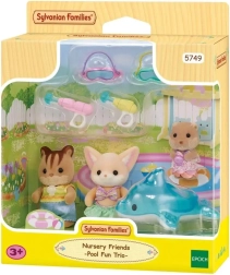 Sylvanian Families zabawa w basenie Baby Trio