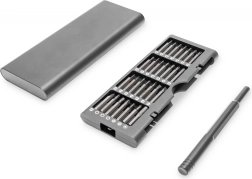 Precyzyjny zestaw śrubokrętów 57 w 1 DIGITUS w aluminiowym etui