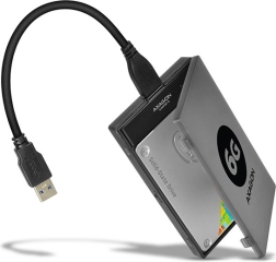 Adapter AXAGON SlimPort 6 USB 3.0 do SATA 6G do szybkiego podłączenia dysków 2.5" SSD/HDD