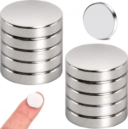 Magnesy neodymowe 10 × 2 mm – zestaw 10 szt.