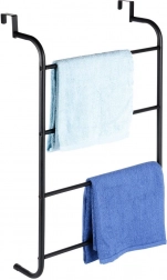 Metalowy czarny wieszak na ręczniki na drzwi