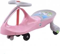 Jeździk grawitacyjny z świecącymi kółkami pudrowy róż