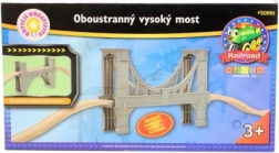 Dwustronny wysoki most do dziecięcych kolejek