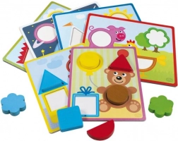 Drewniana układanka DETOA dla dzieci od 2 lat