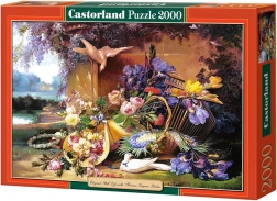 Puzzle 2000 elementów – Elegancka martwa natura z kwiatami, Eugene Bidau