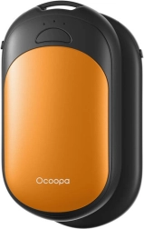 Ocoopa 2x2500 mAh ręczne ogrzewacze do rąk, USB-C, czarny i pomarańczowy