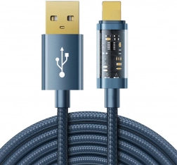 kabel danych usb‑a na lightning 2,4 a 2 m joyroom niebieski