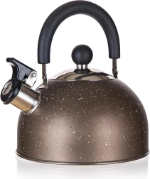 Stalowy czajnik 1,7 l GRANITE Brown z gwizdkiem