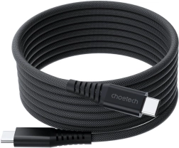 Choetech kabel USB‑C do USB‑C magnetyczny 240W 1,8 m czarny