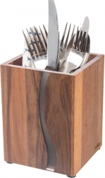 Drewniany stojak na przybory kuchenne River z drewna akacjowego