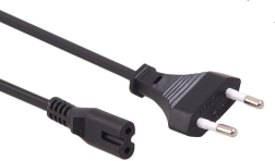 Przewód zasilający ósemka 2‑pin 3 m EU
