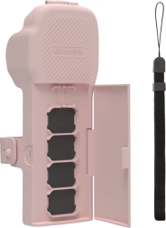 Ochronne etui Sunnylife z paskiem i smyczą na szyję do DJI Osmo Pocket 3 – różowe