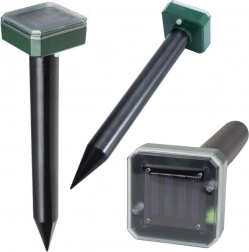Solarny odstraszacz gryzoni i kretów z dźwiękami wibracyjnymi