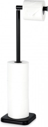 Wolnostojący stojak na papier toaletowy 56 cm – czarny VILDE
