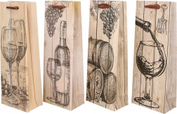 torba prezentowa na butelkę M, całoroczna, 12,8 × 36 × 8,4 cm