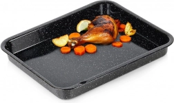 Emaliowana prostokątna brytfanna 39,5 × 33,5 × 4,5 cm, 4 l