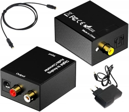 Konwerter audio SPDIF z kablem optycznym