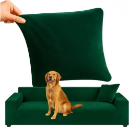 Pokrowiec na narożną sofę RUHHY zielony 190-230 cm