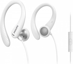 PHILIPS sportowe słuchawki douszne z haczykami i mikrofonem