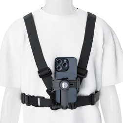 Piersiowy pasek na telefon i GoPro z lusterkiem