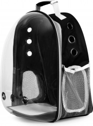 Plecak do transportu zwierząt domowych z przezroczystym panelem przednim