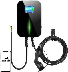 Ścienna ładowarka do samochodów elektrycznych BESEN BS20 22 kW z aplikacją