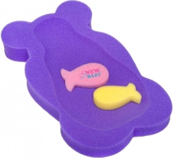 Piankowa mata do kąpieli dla niemowląt BASIC – fioletowa